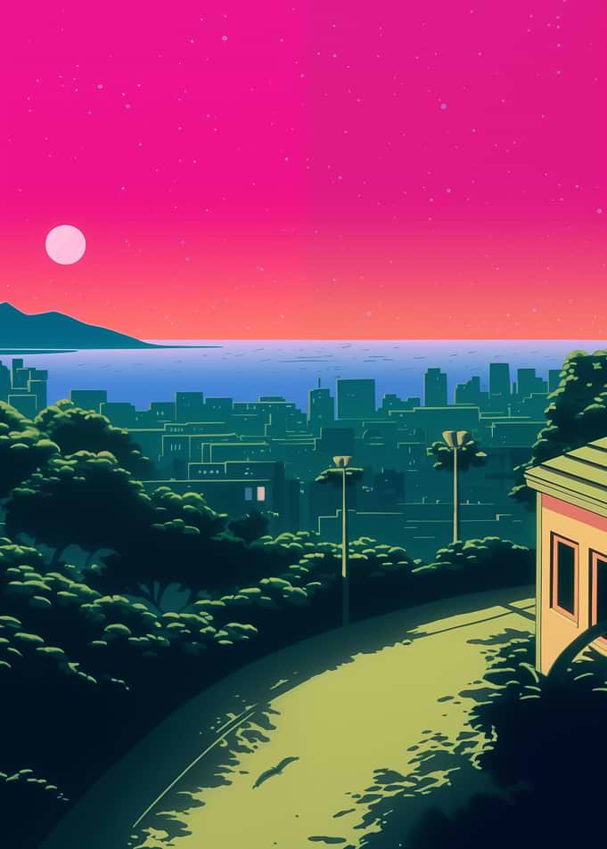 City View And Winding Road
