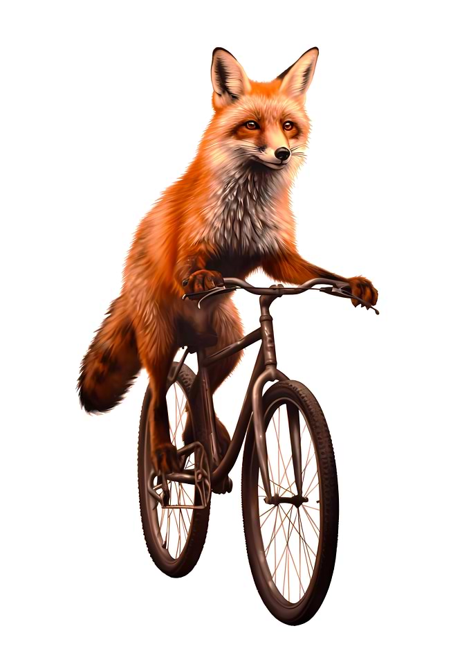 Fox Cycling Bike Gift