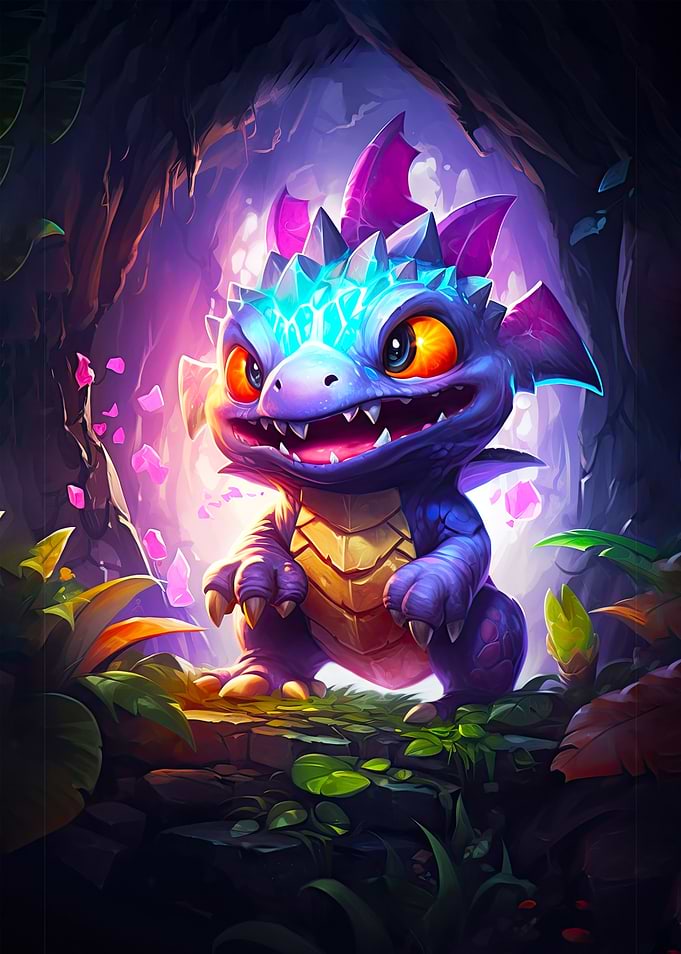 Cute Baby Nature Dragon