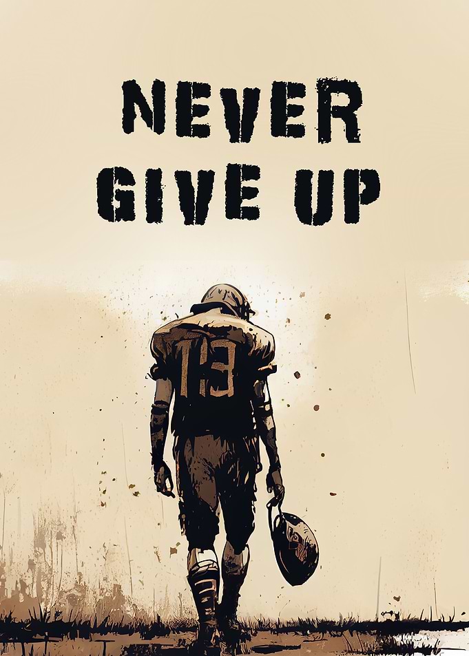 Never give up