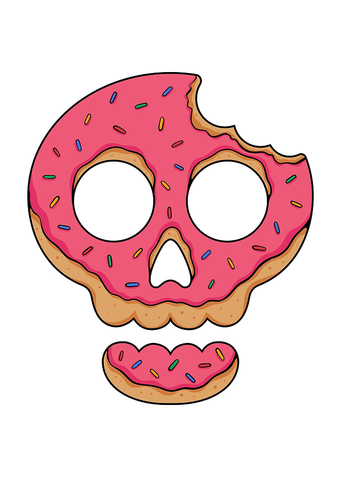 Skull Doughnut