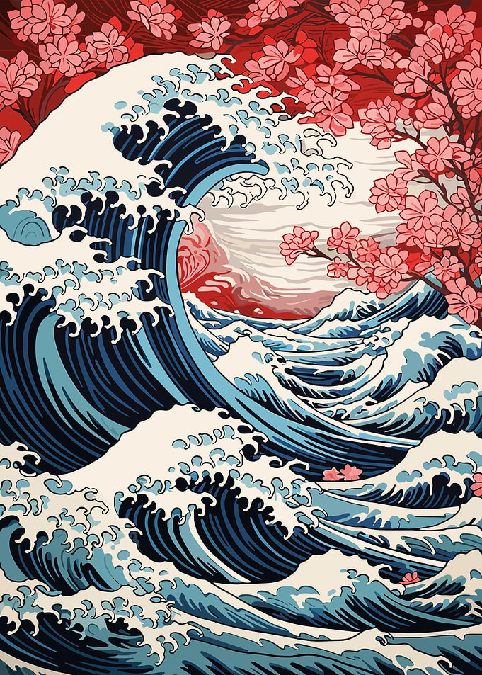 The Great Wave Retro