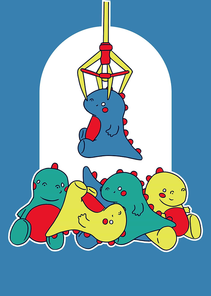 Dinosaur Claw Machine