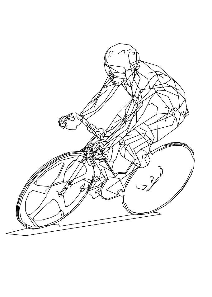 Track Cycling Pop Art