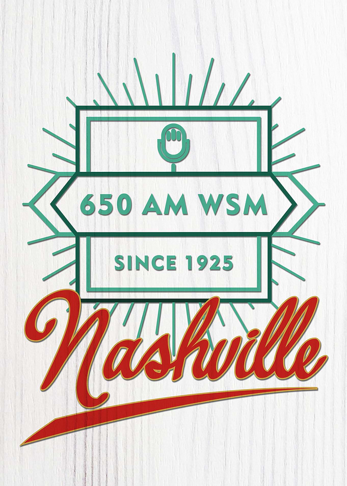 Vintage WSM 650 AM Logo