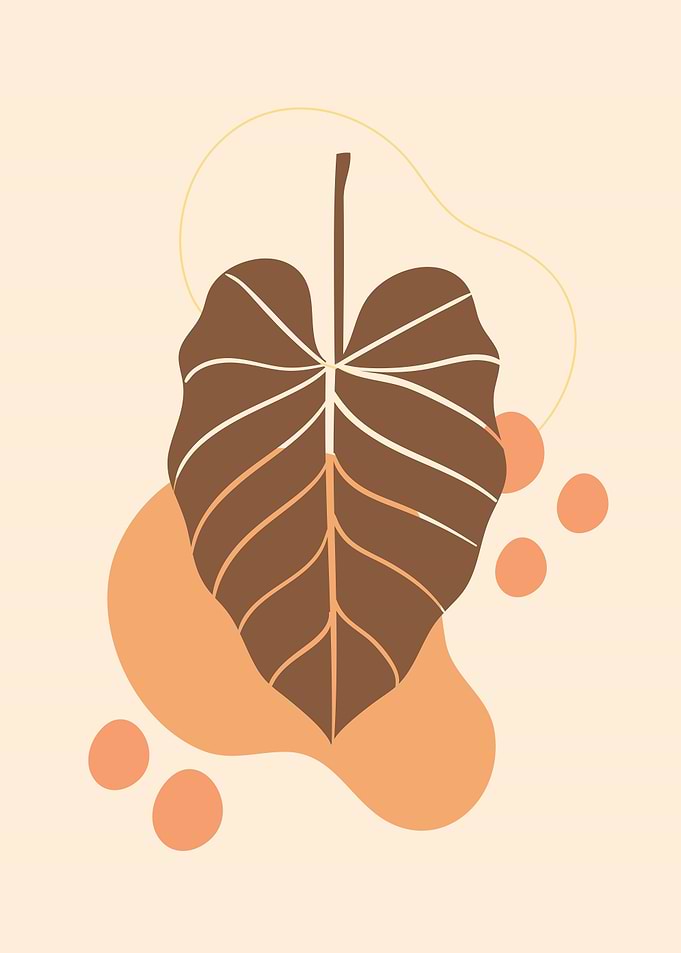 Tropical Botanic Leaf Down