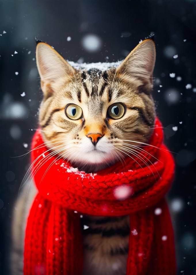 Christmas Santa Cat