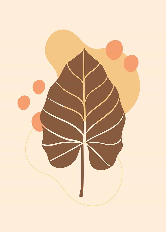 Tropical Leaf Up side