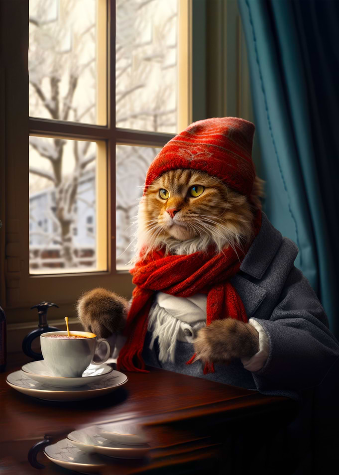 Christmas Santa Cat