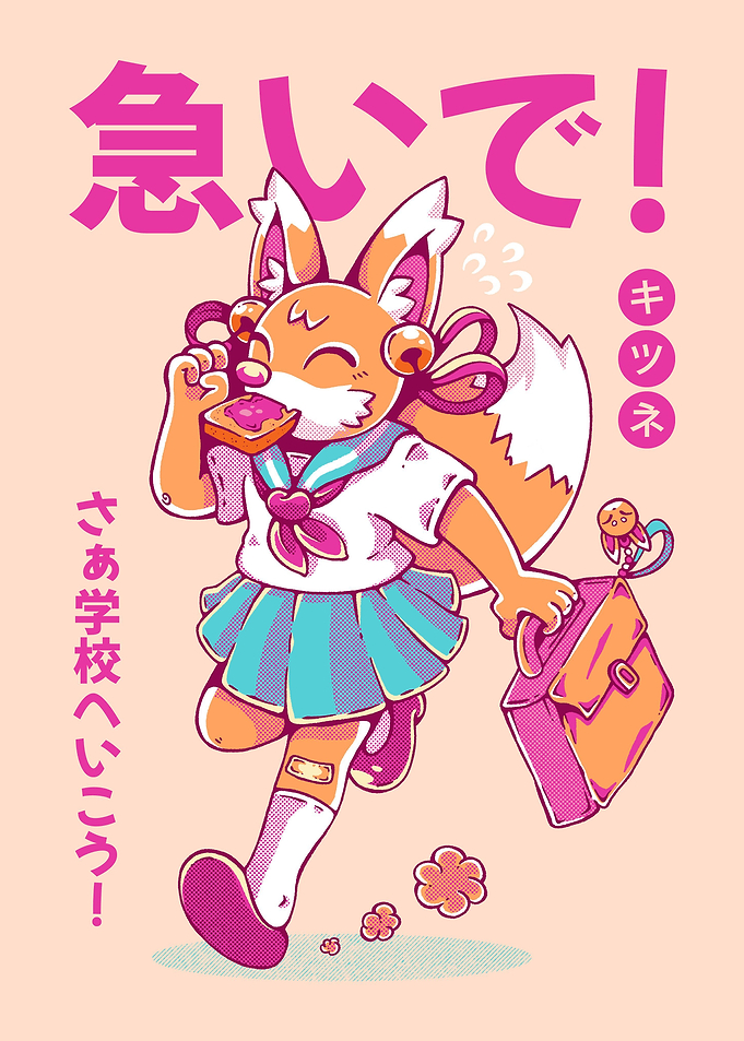 KITSUNE STUDENT pink