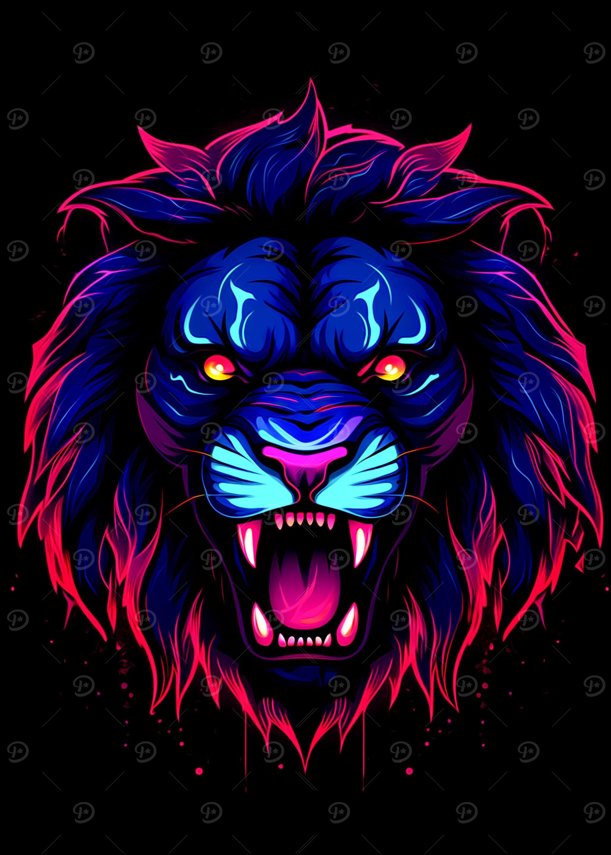Colorful Lion