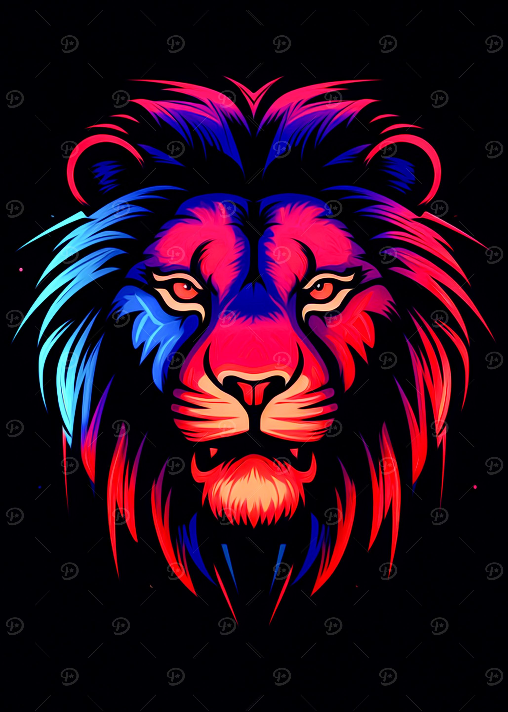 Colorful Lion