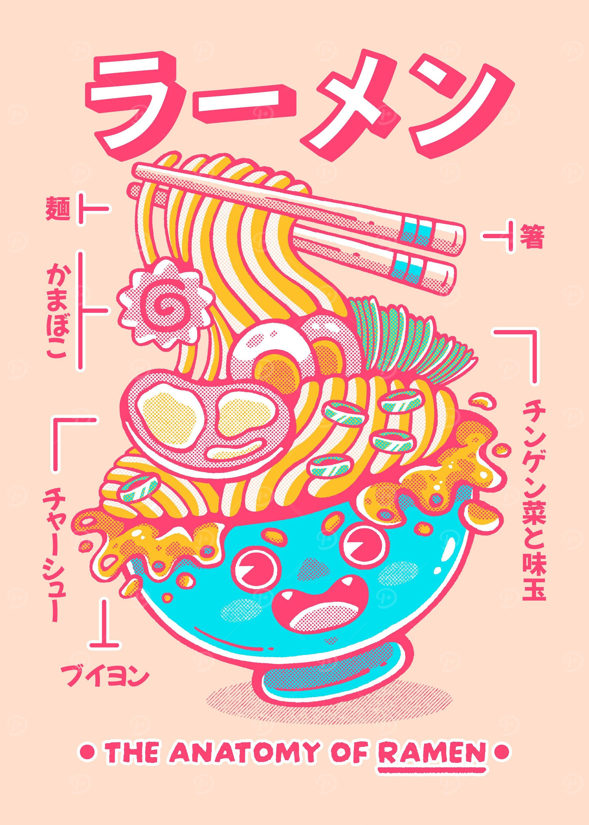 RAMEN ANATOMY pink