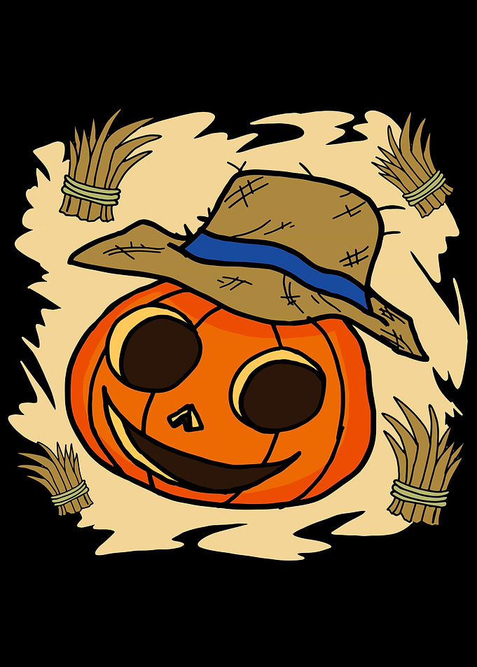 Halloween Pumpkin Head