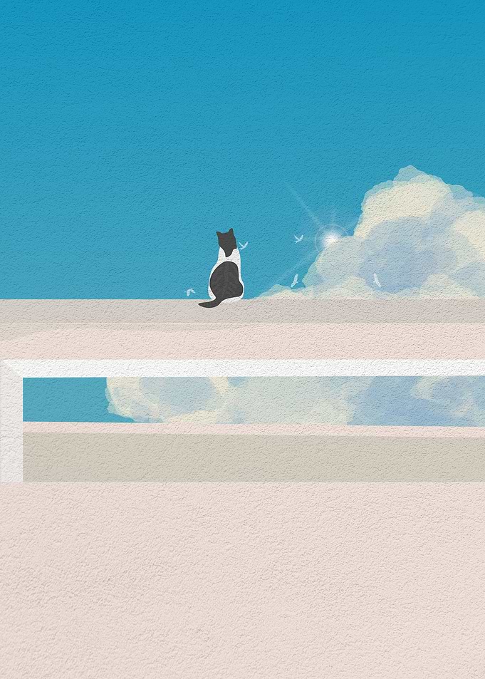 Cat daydreaming