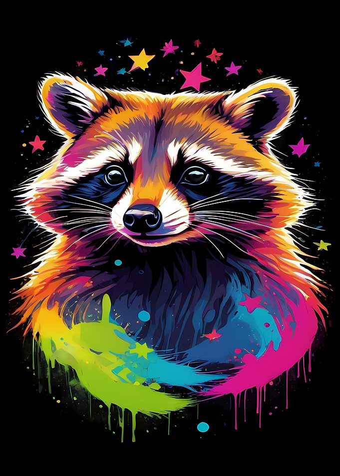 Neon Raccoon
