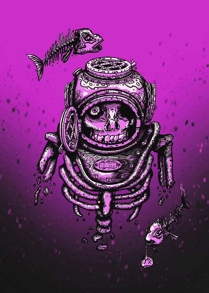 violet dead diver