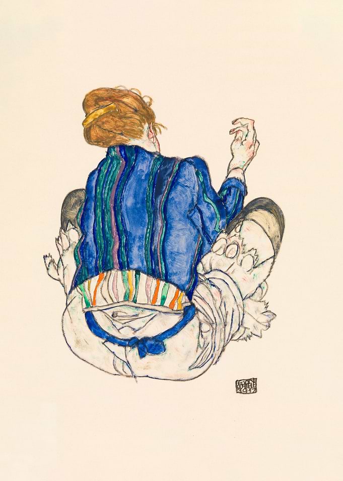 Seated Woman Back View