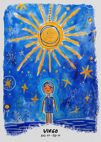 Virgo Child Drawing