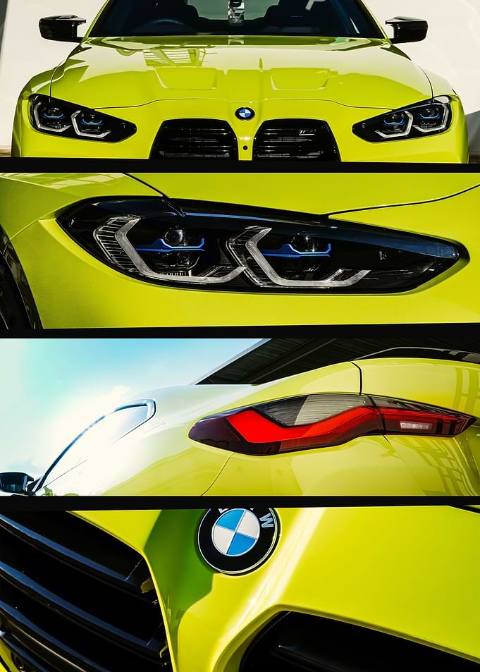 yellow bmw