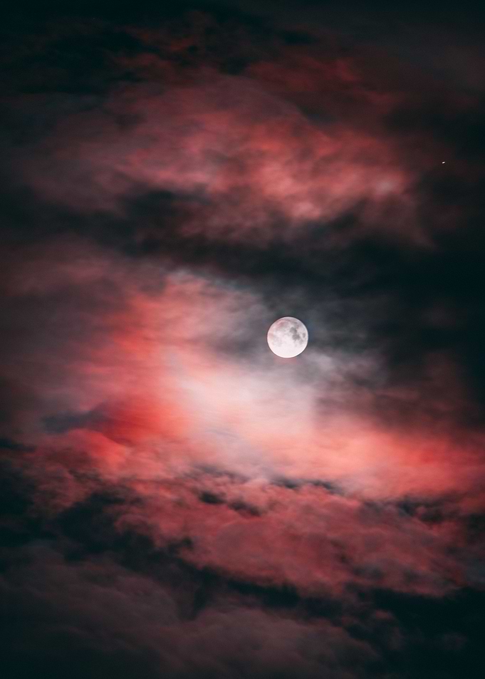 Crimson Sky Moon