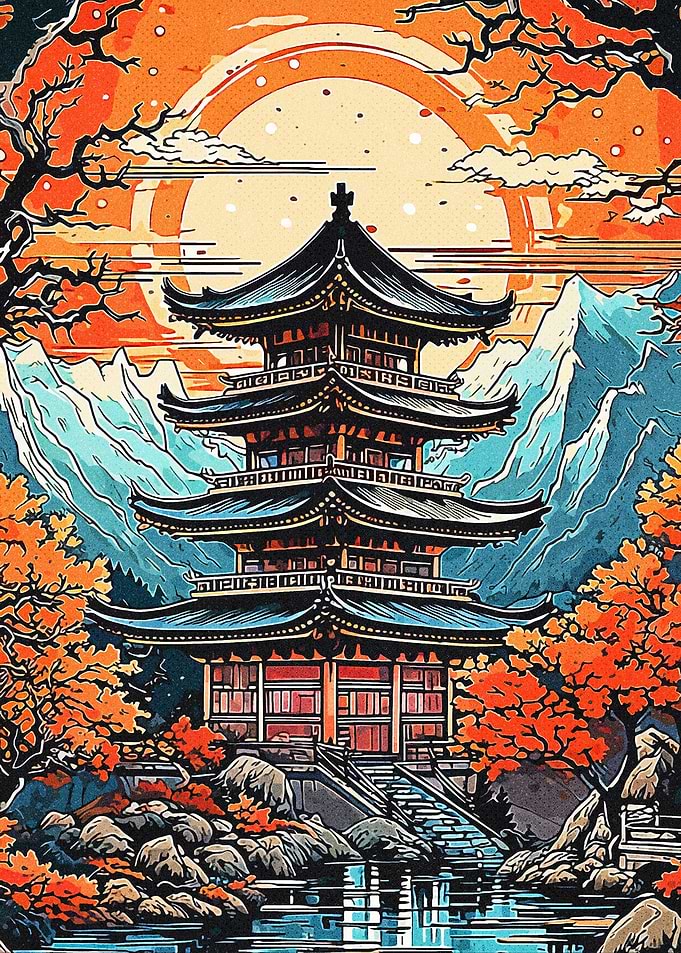 Japan Castle Vintage