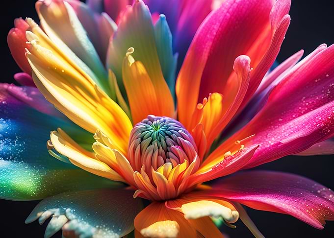 Colorful Dahlia flower