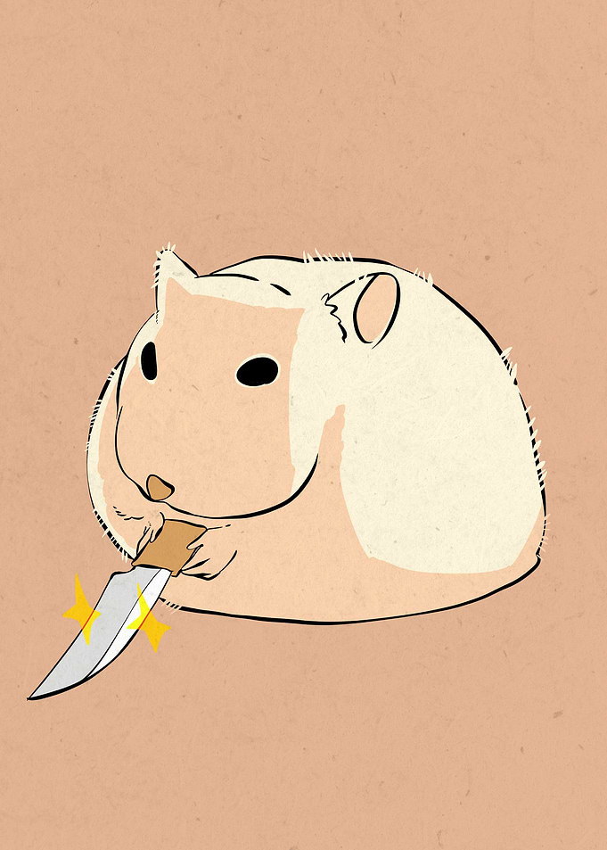 angry hamster
