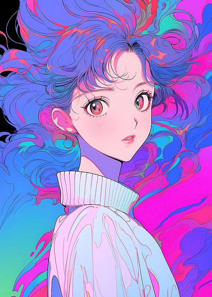 beautiful woman anime