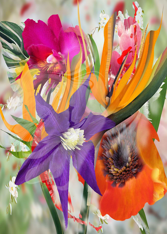 Floral collage