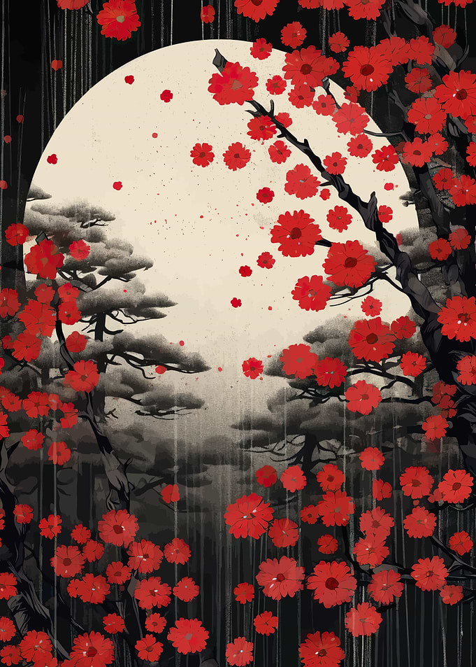 blossom Japanese flag