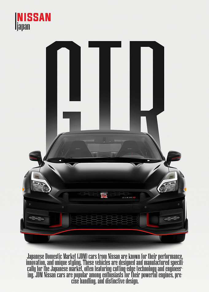 black JDM car