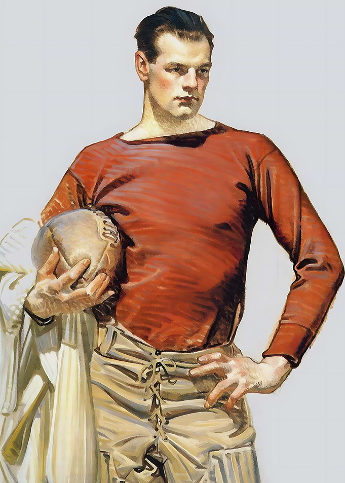 Vintage Football Player