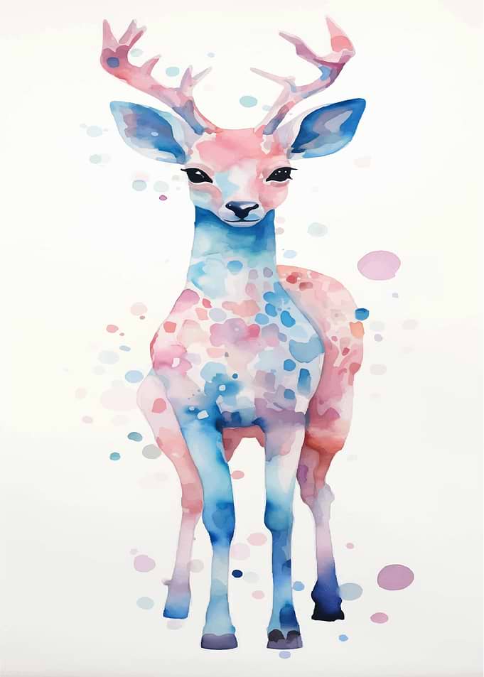 Deer Watercolor