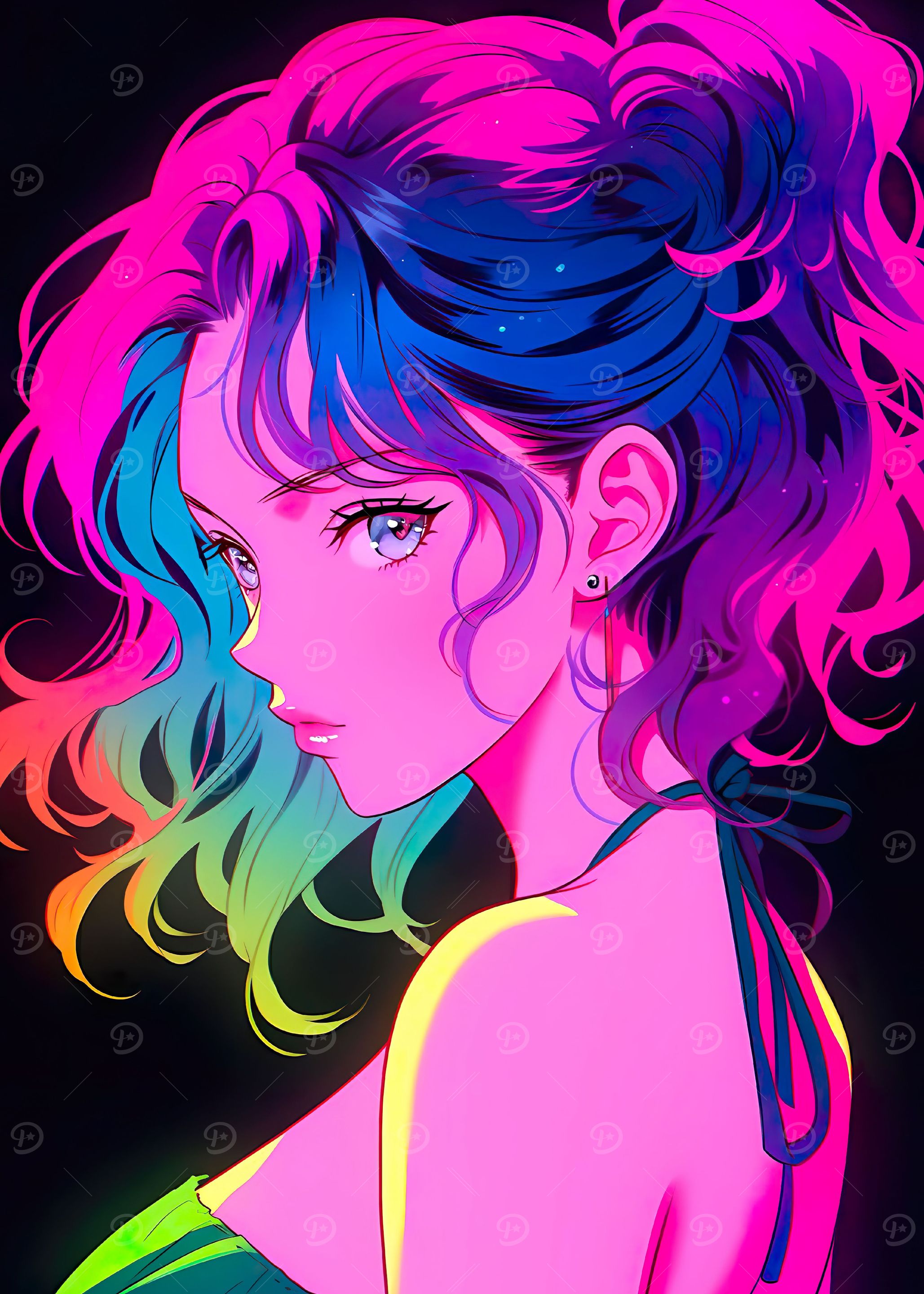 beautiful woman anime