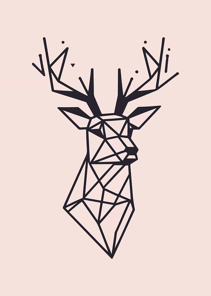 Deer Low Poly Style