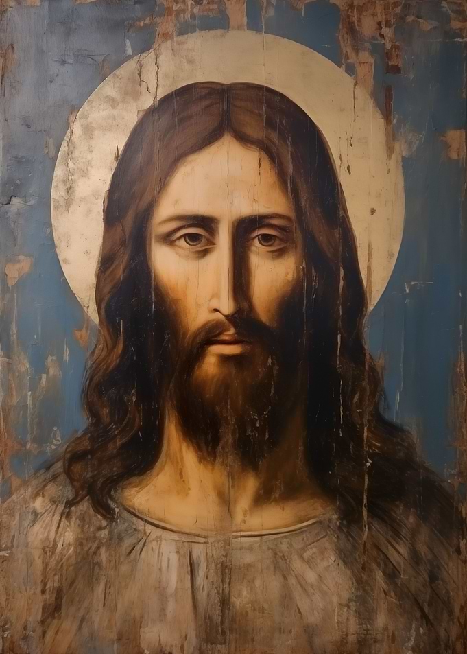 Vintage Painting of Jesus