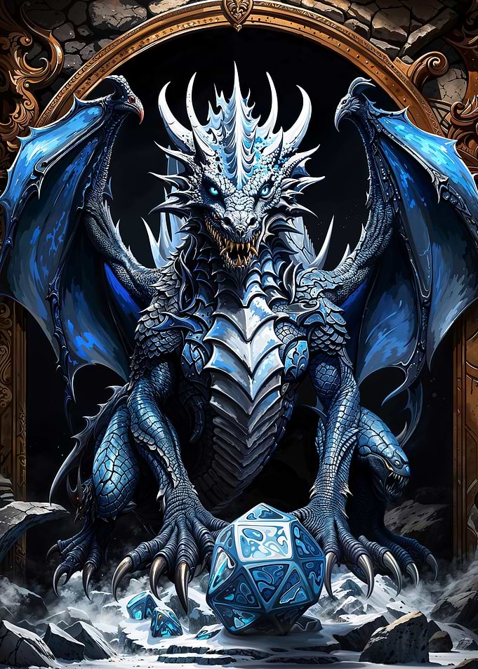 Majestic Ice Dragon