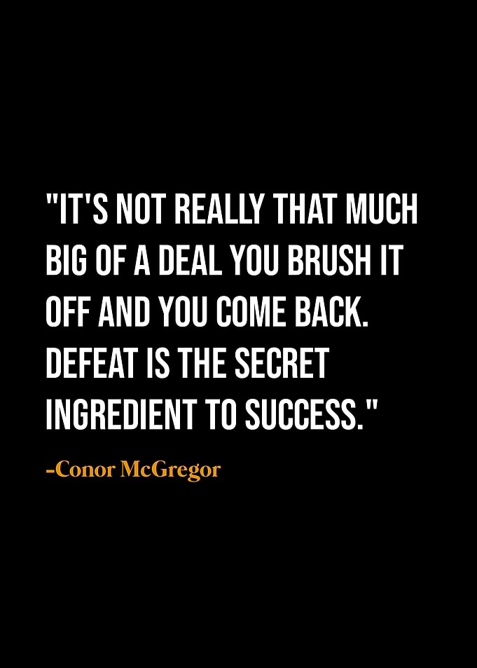 Conor McGregor quotes