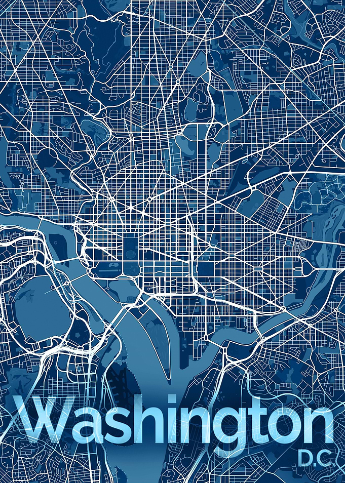 Washington City Street Map