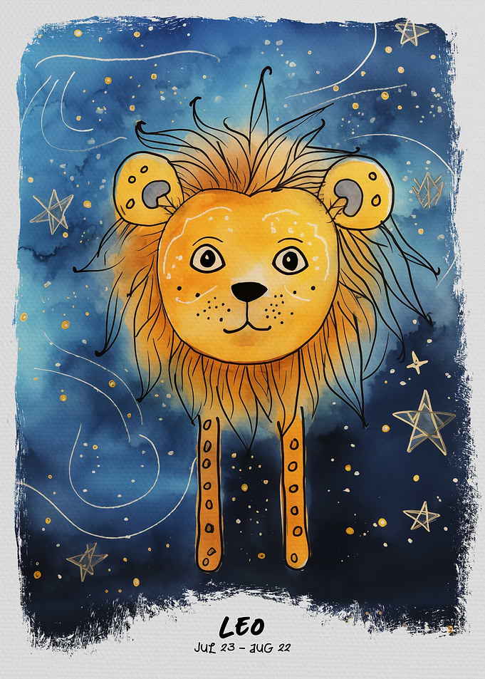 Leo Child Drawing