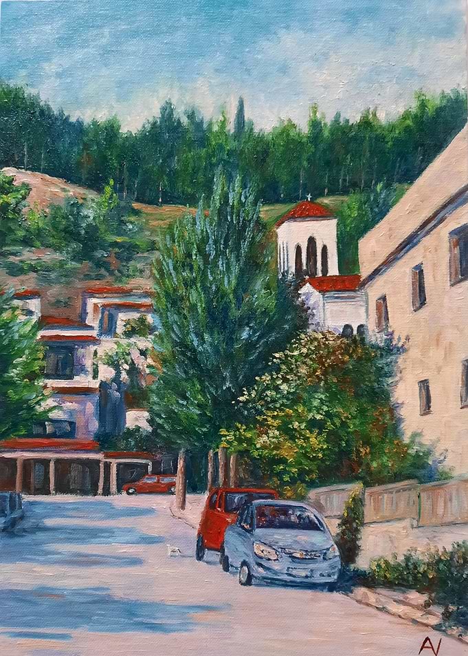 Modern street in Serres