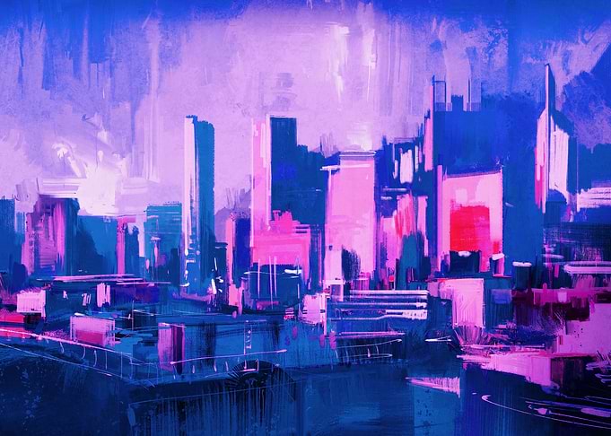 City Skyline Cyberpunk
