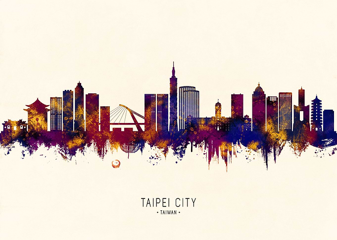 Taipei Taiwan Skyline