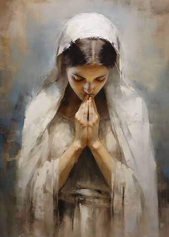 Christian Girl Praying
