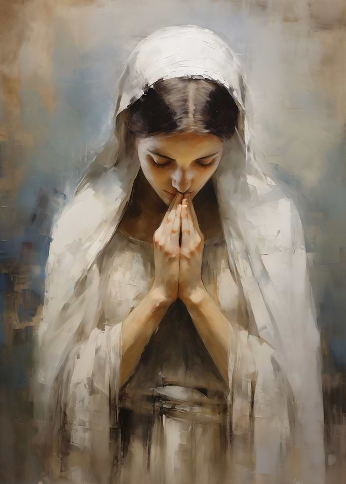 Christian Girl Praying
