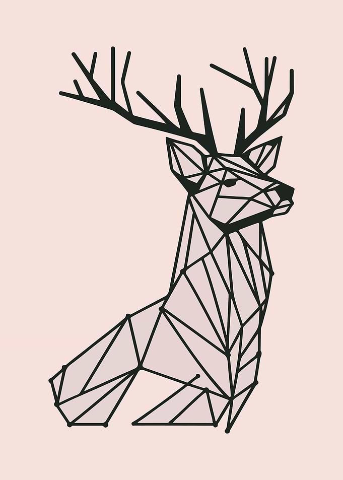 Deer Low Poly Style