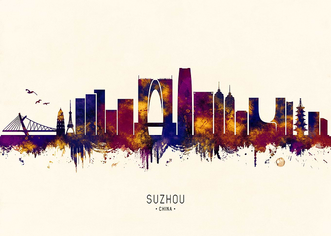 Suzhou China Skyline