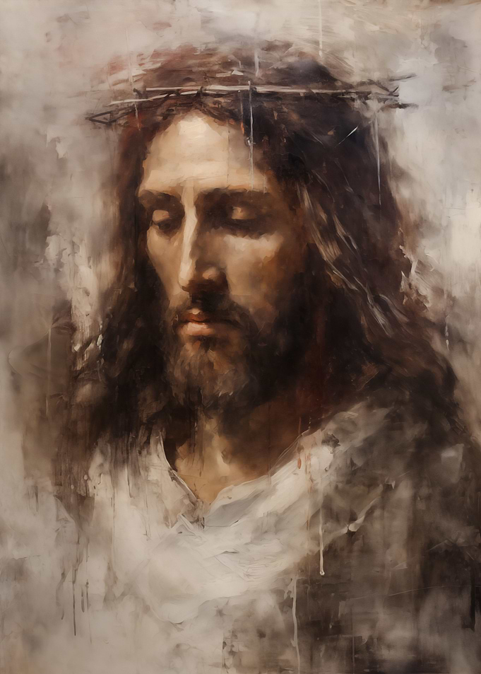 Vintage Painting of Jesus