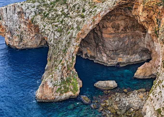Blue Grotto In Malta